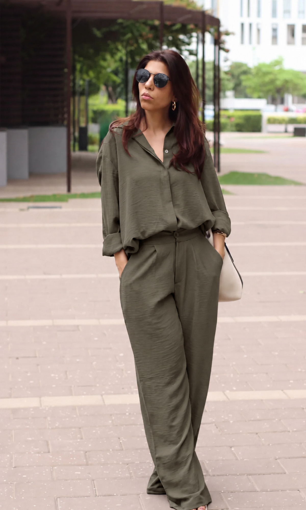 Charcoal Grey Relaxed Shirt & Pants Set