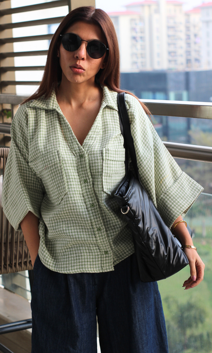 Grass Weave Loose Shirt