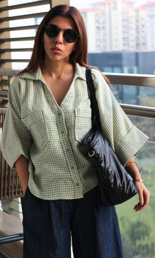 Grass Weave Loose Shirt