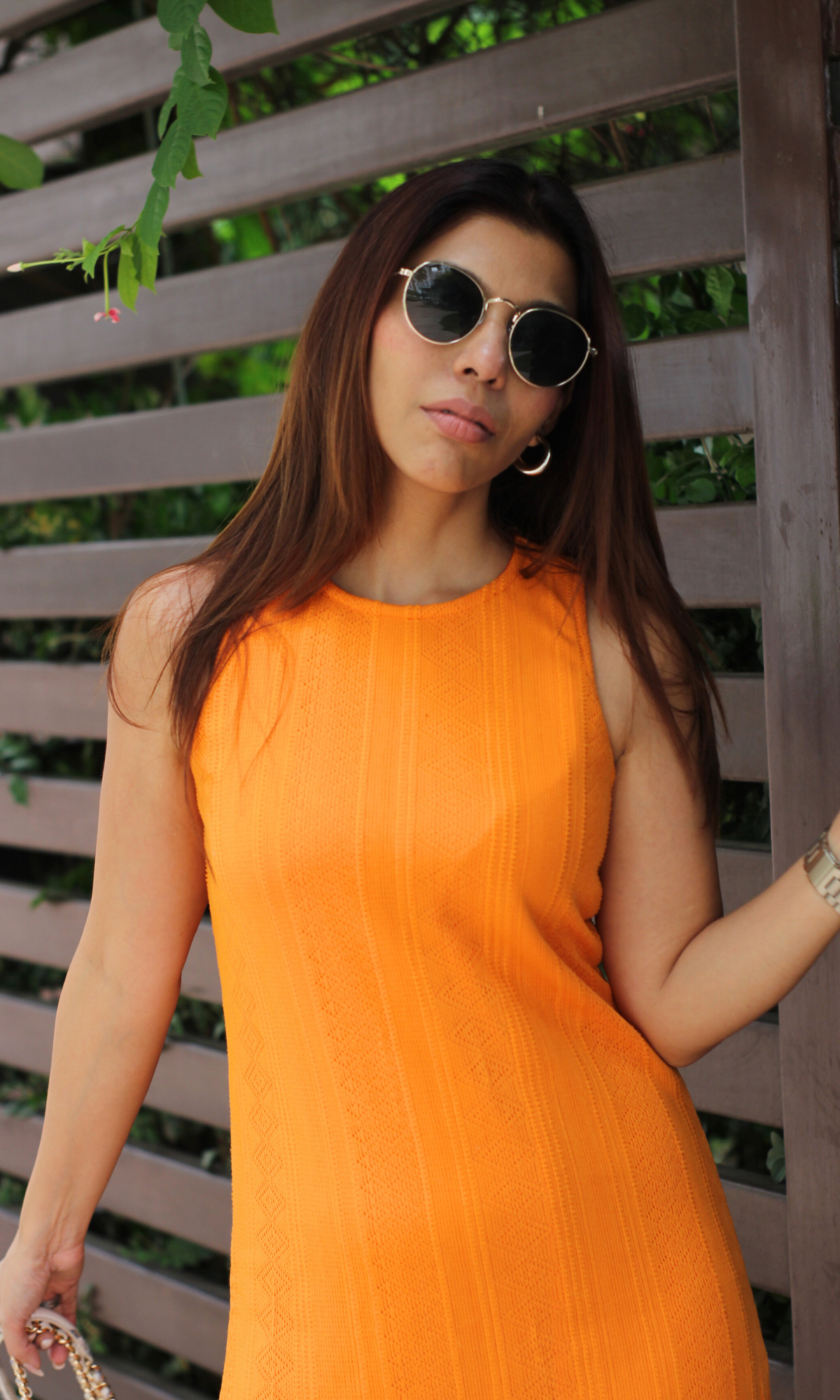 Tangerine Lace Dress