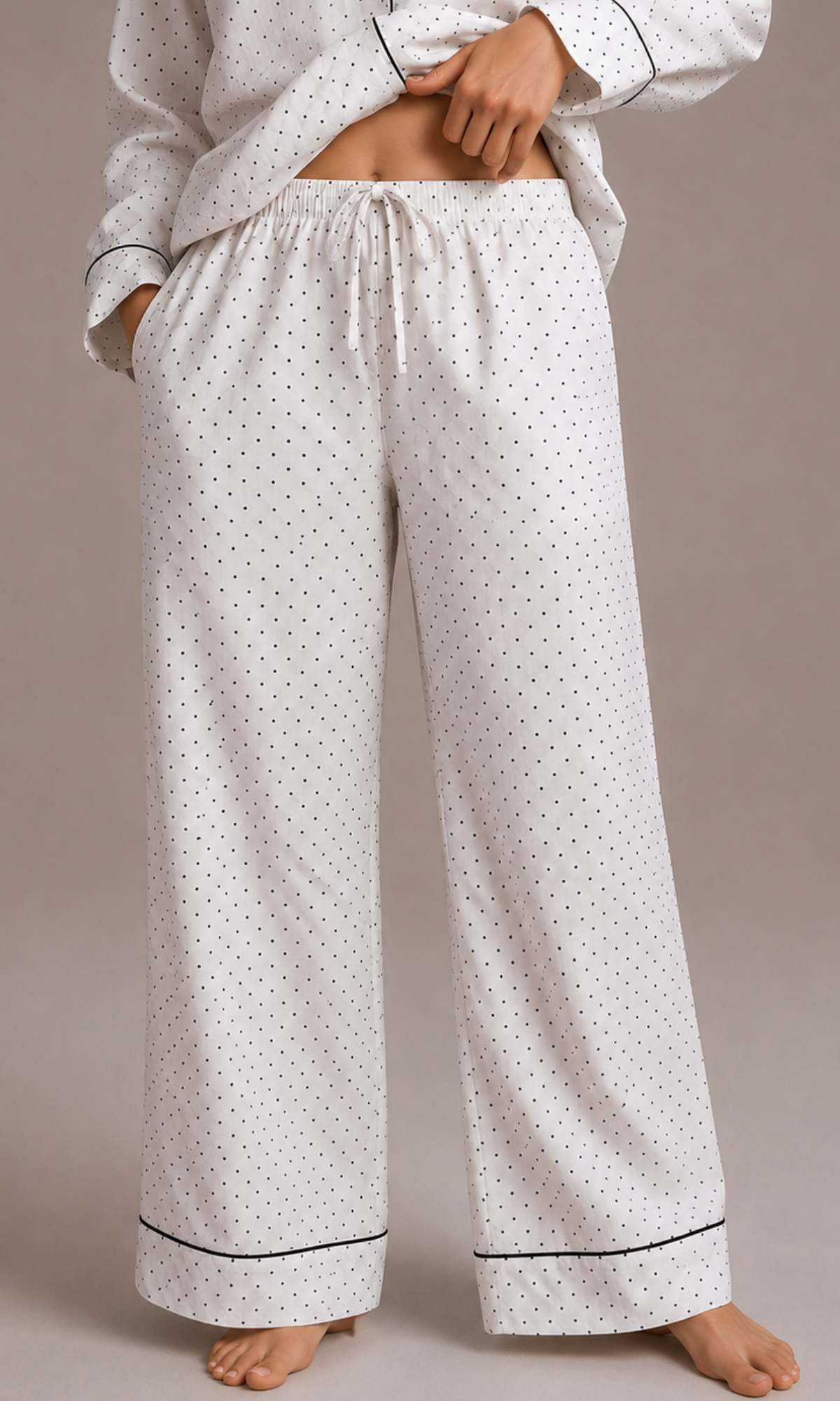 Cotton Polka Dot Pajama Set