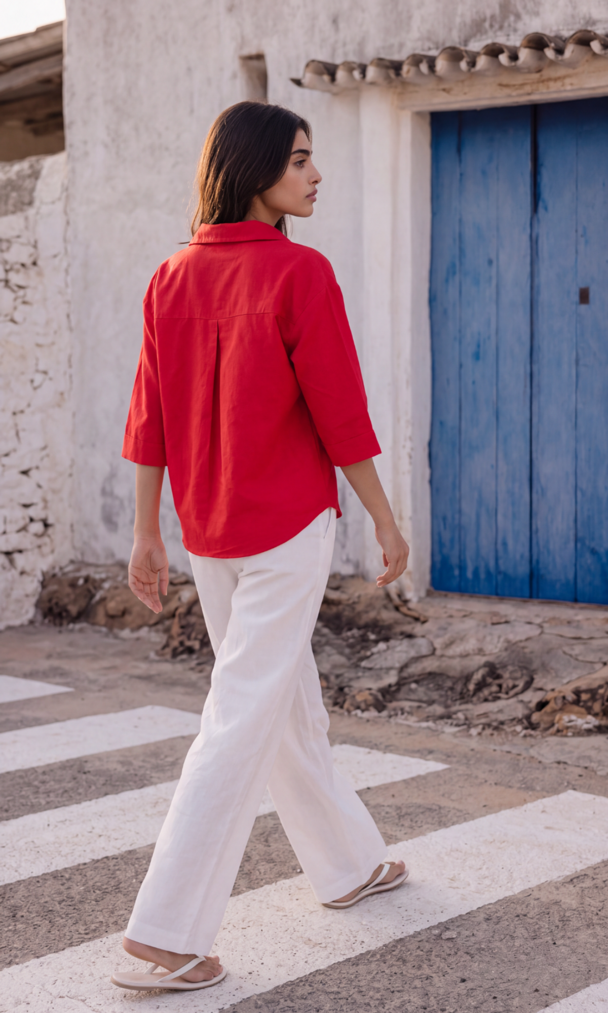 Poppy Red Loose Shirt