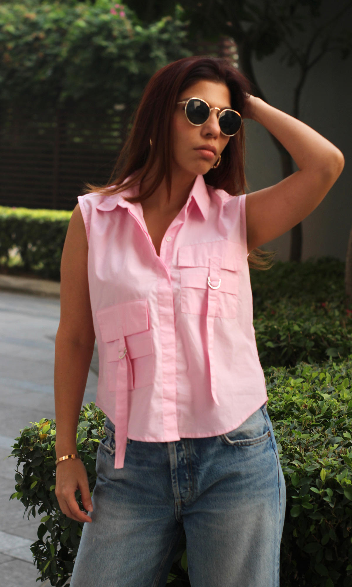 Pink Poplin Shirt