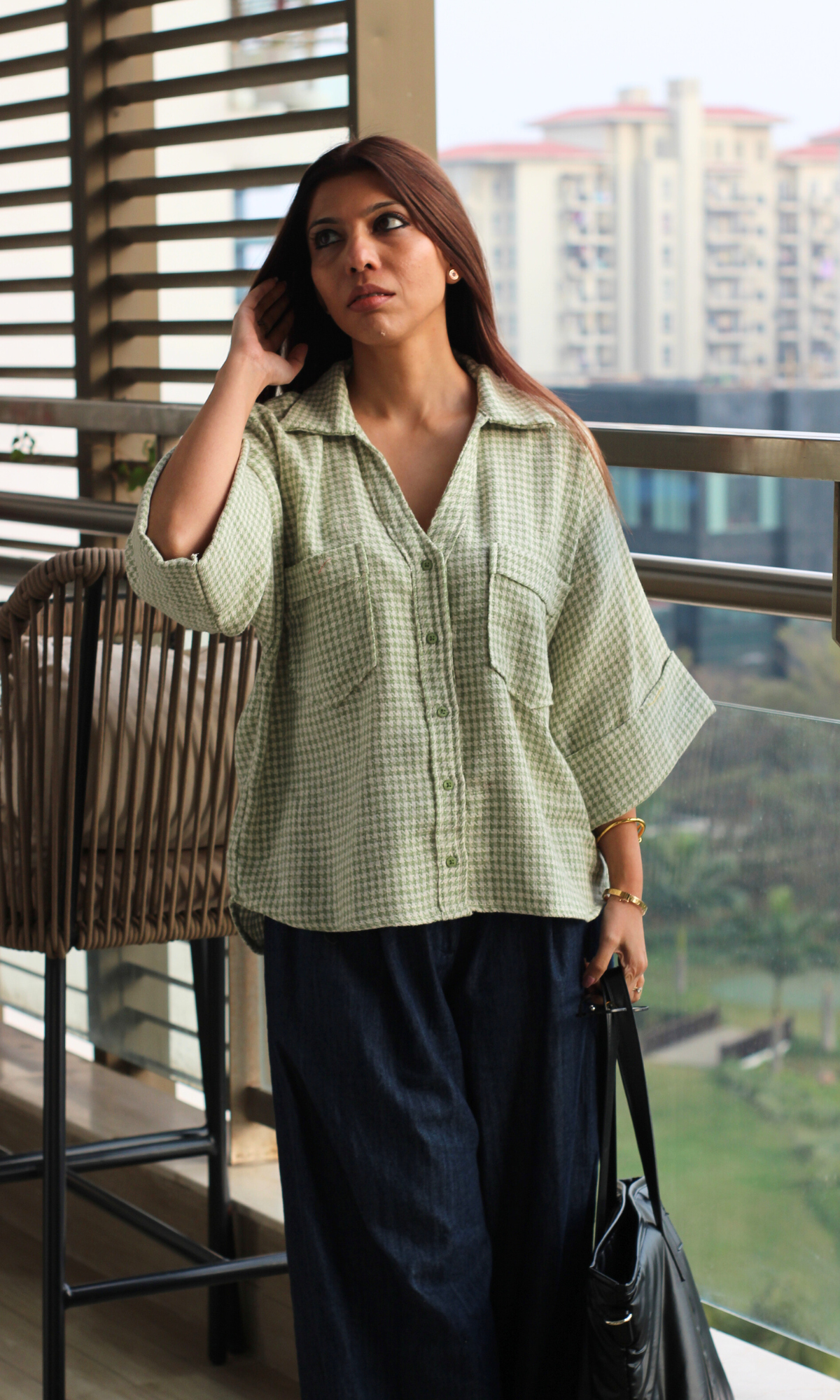 Grass Weave Loose Shirt