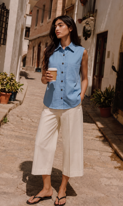 Sky Blue Denim Everyday Shirt