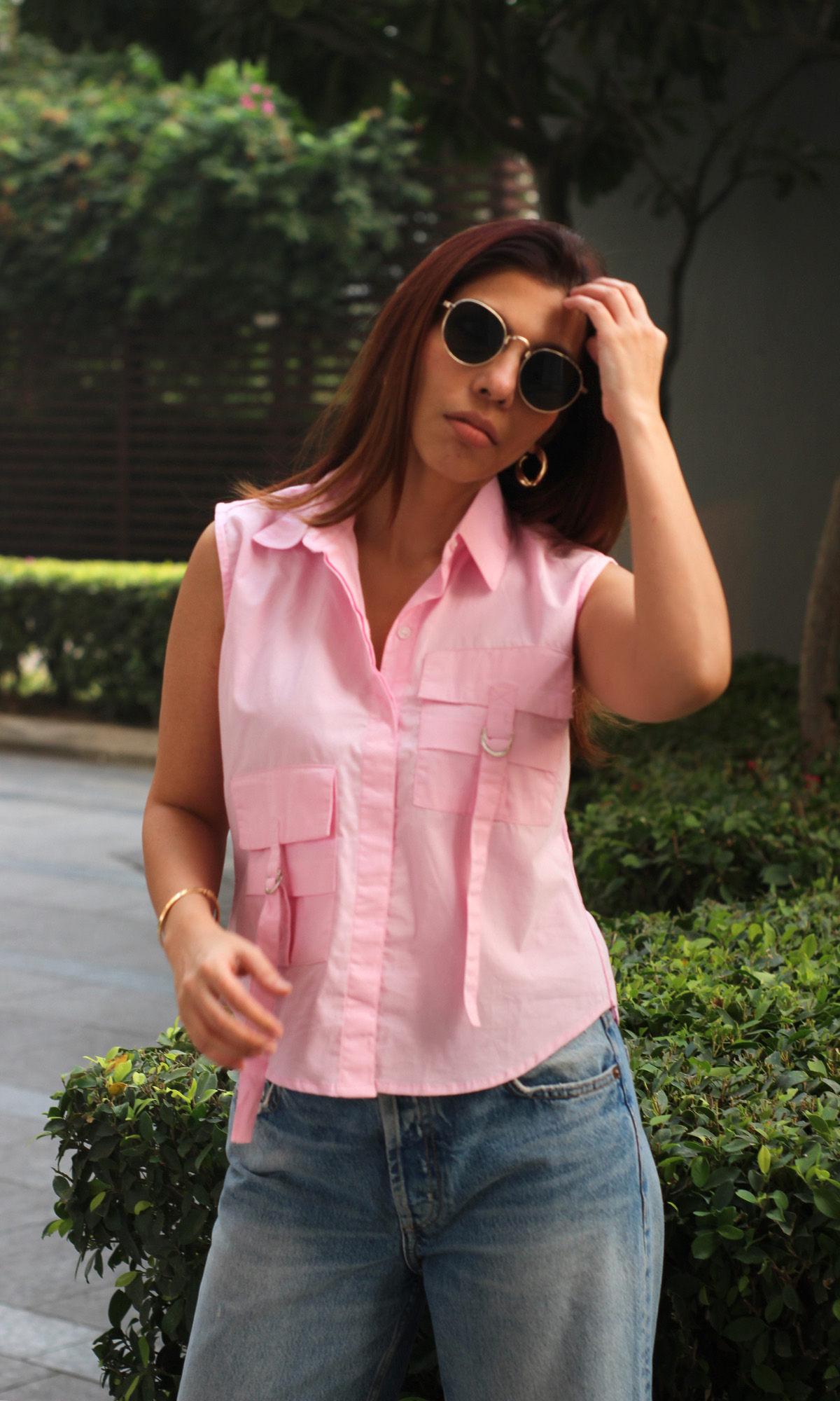 Pink Poplin Shirt