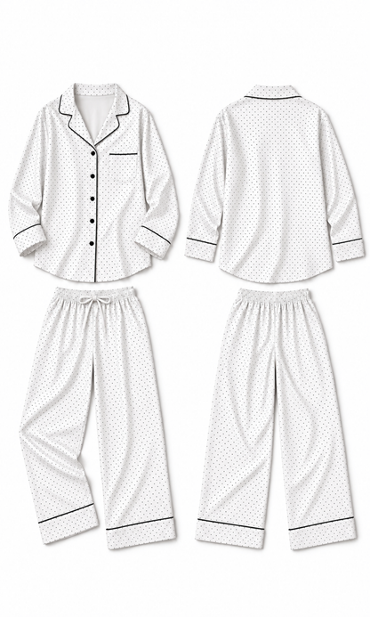 Cotton Polka Dot Pajama Set