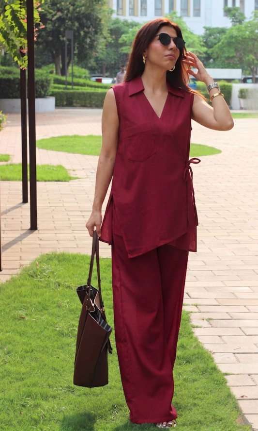Mulberry Wrap Utility Co-ord Set